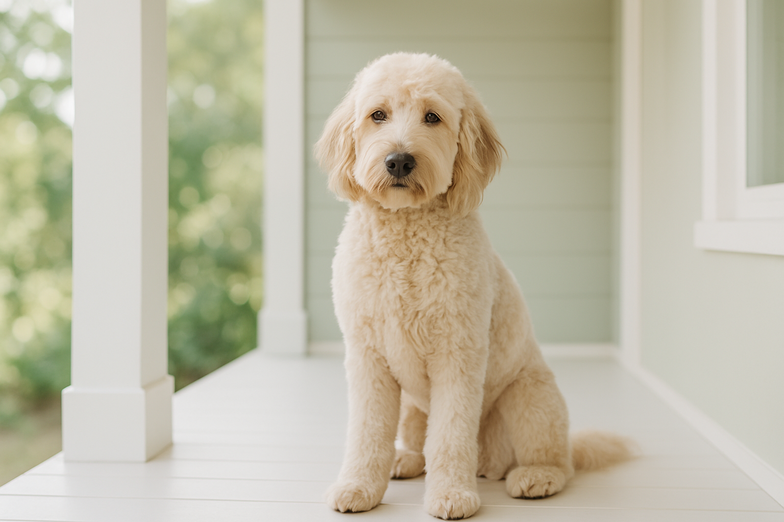 Distinguished dog at King Style resort